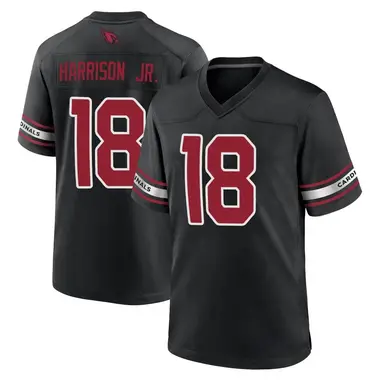 Men's Nike Arizona Cardinals Marvin Harrison Jr. 2nd Alternate Jersey - Black Game