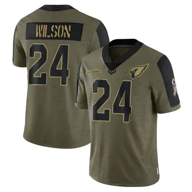 Men's Nike Arizona Cardinals Adrian Wilson 2021 Salute To Service Jersey - Olive Limited