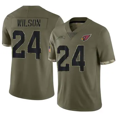 Men's Nike Arizona Cardinals Adrian Wilson 2022 Salute To Service Jersey - Olive Limited