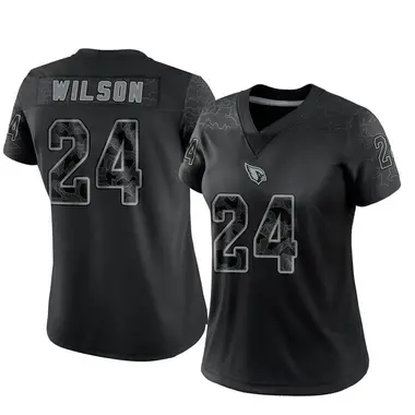 Women's Nike Arizona Cardinals Adrian Wilson Reflective Jersey - Black Limited